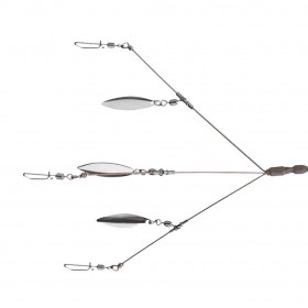 Diamond Baits 4.5 3-Arm Umbrella Rig w/Nickel Blades